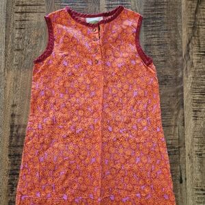Emerald Kids Casual Dress - Orange and Pink Floral